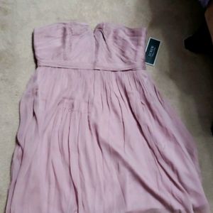 J crew Liliac strapless cocktail dress